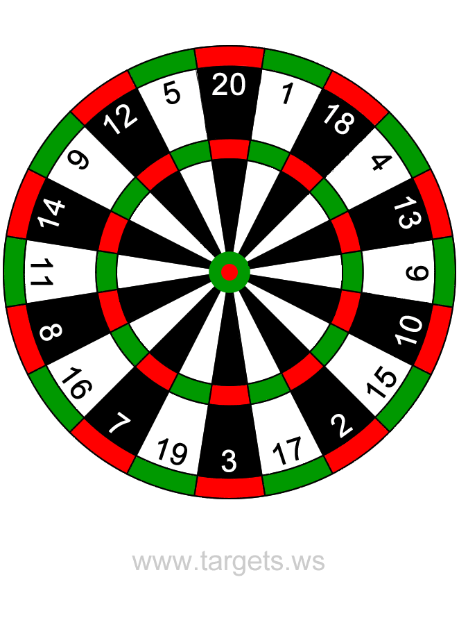 Printable Dart Board Printable Word Searches