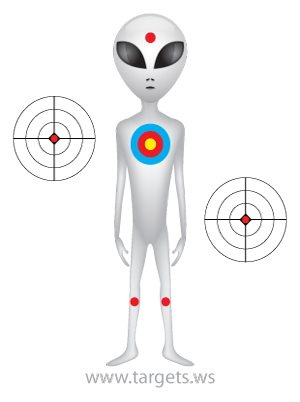 printable targets print your own scary monster targets