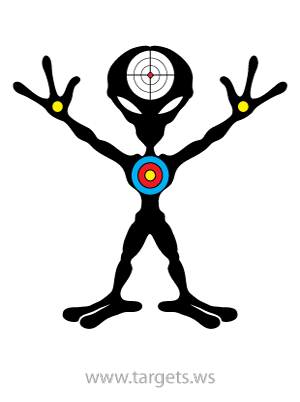 printable targets print your own scary monster targets