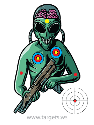 printable targets print your own scary monster targets