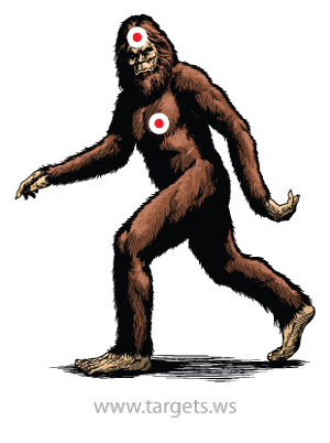 printable targets print your own scary monster targets
