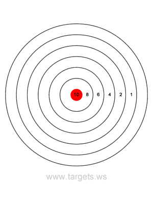 Printable Targets - Print your own bullseye shooting targets