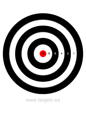 printable targets print your own bullseye shooting targets