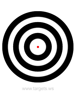 Printable Targets - Print your own bullseye shooting targets