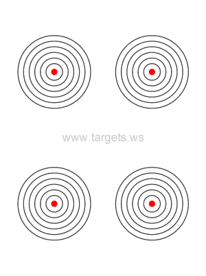 Printable Targets - Print your own bullseye shooting targets