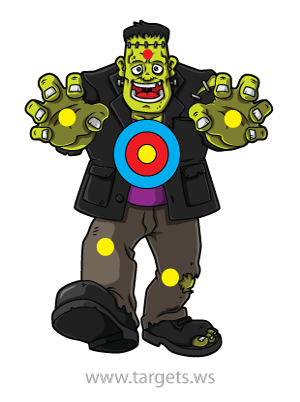 printable targets print your own scary monster targets