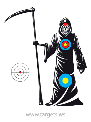 printable targets print your own scary monster targets