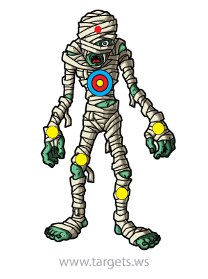 printable targets print your own scary monster targets