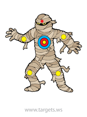 printable targets print your own scary monster targets