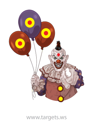 printable targets print your own scary monster targets