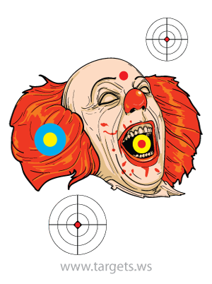 Scary Clown Target 3