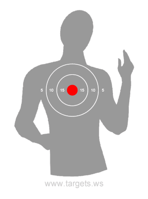 Human Silhouette Shooting Target 11