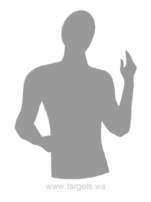 Human Silhouette Shooting Target 17