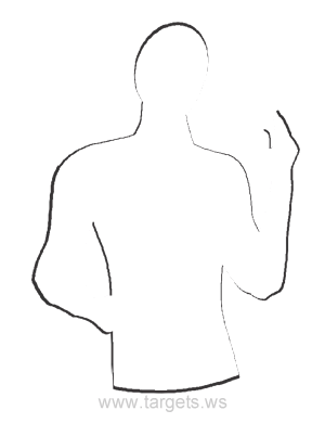 Human Silhouette Shooting Target 18