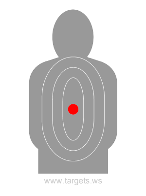 Human Silhouette Shooting Target 4