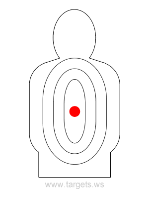 Human Silhouette Shooting Target 6