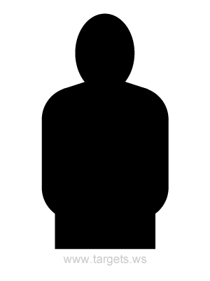 Human Silhouette Shooting Target 7