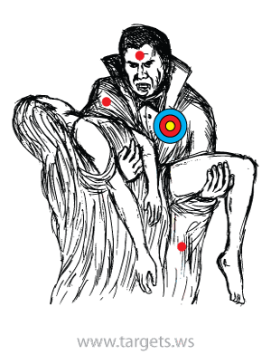 printable targets print your own scary monster targets