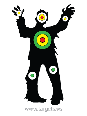 printable targets print your own scary monster targets