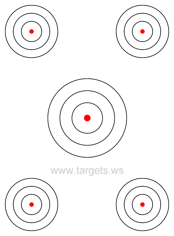 printable targets print your own bullseye shooting targets
