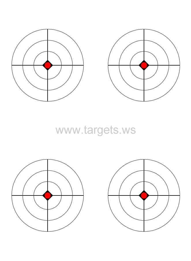 printable targets print your own bullseye shooting targets