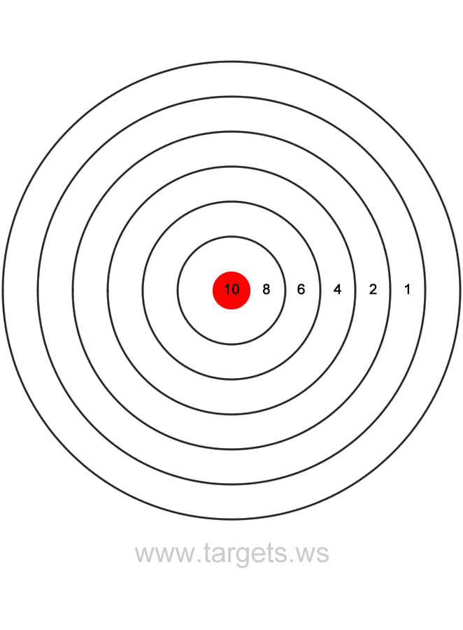 printable targets print your own bullseye shooting targets