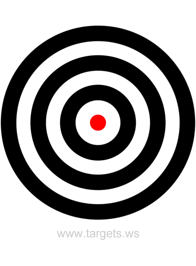 Printable - your bullseye shooting targets