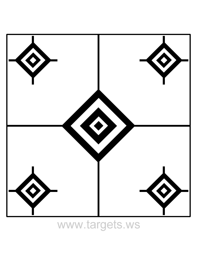 M4 Zeroing Target Printable Shooting Targets Firearms Training Guns 