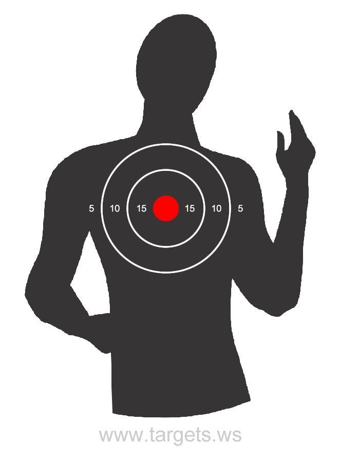 Human Printable Shooting Targets